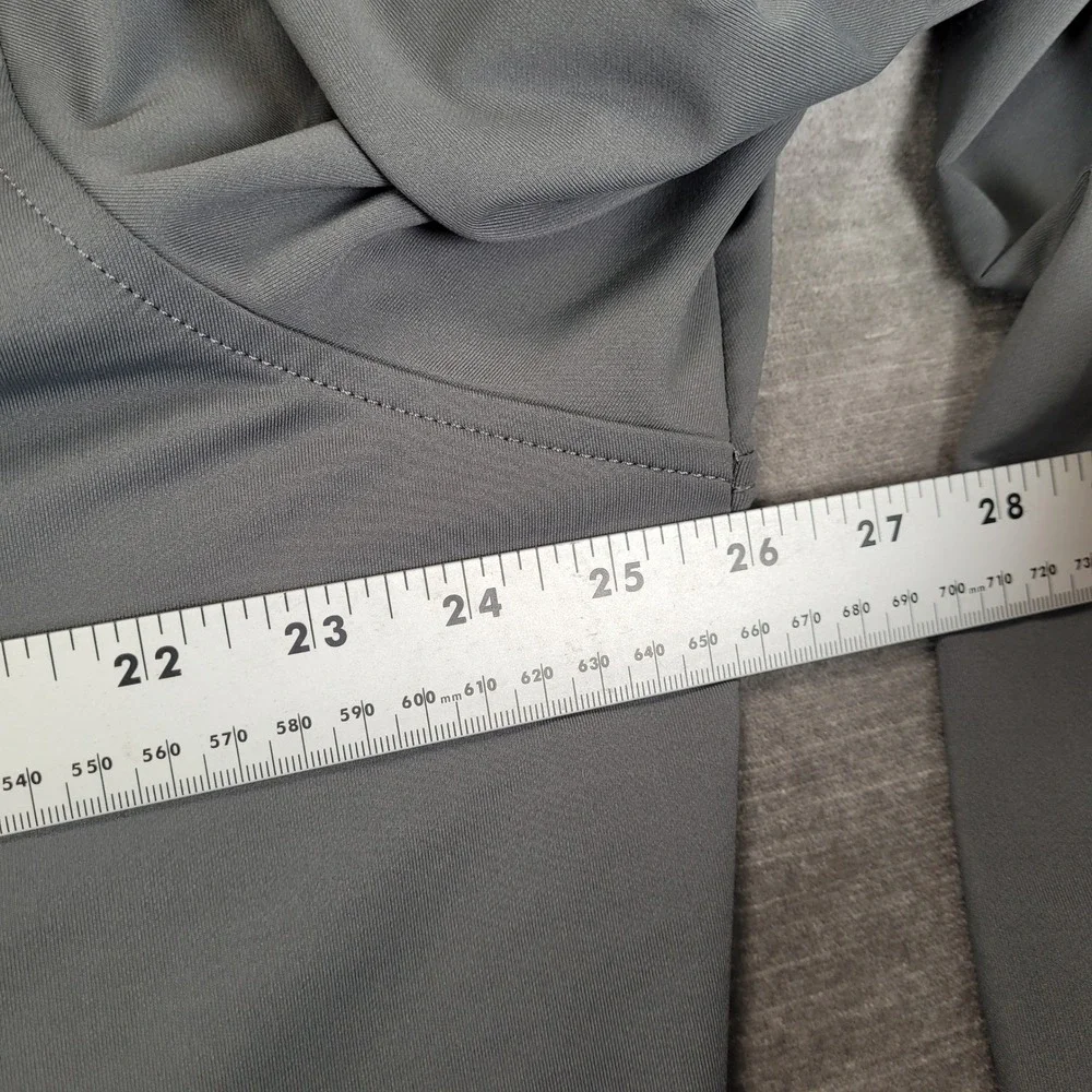 Peter Millar Mens XL Gray Quarter Zip Pullover NCH Logo Performance Golf Shirt - Picture 6 of 6